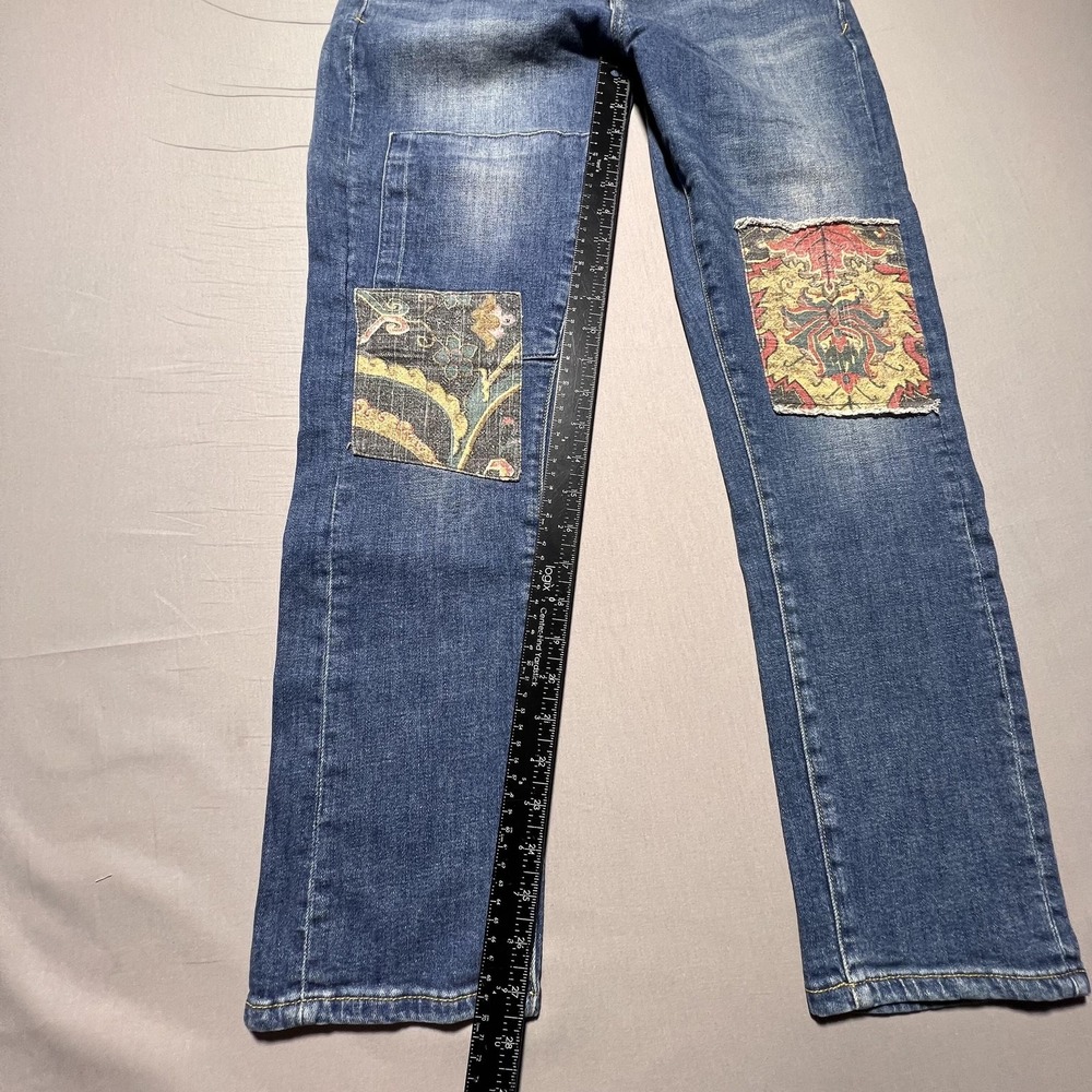 Pilcro Anthropologie The Letterpress Jeans Womens 28 Slim‎ Boyfriend Patchwork - Picture 14 of 16